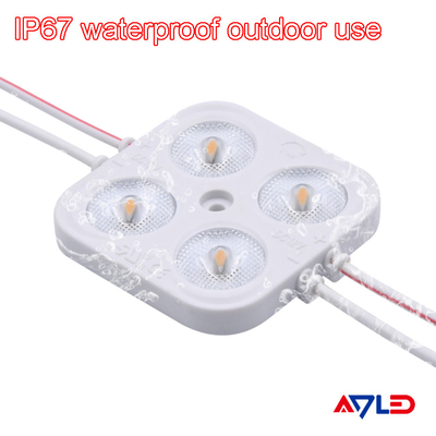 High Power Dimmable LED Module Light  2835 4 Lamp Square 12V 24V Waterproof IP67